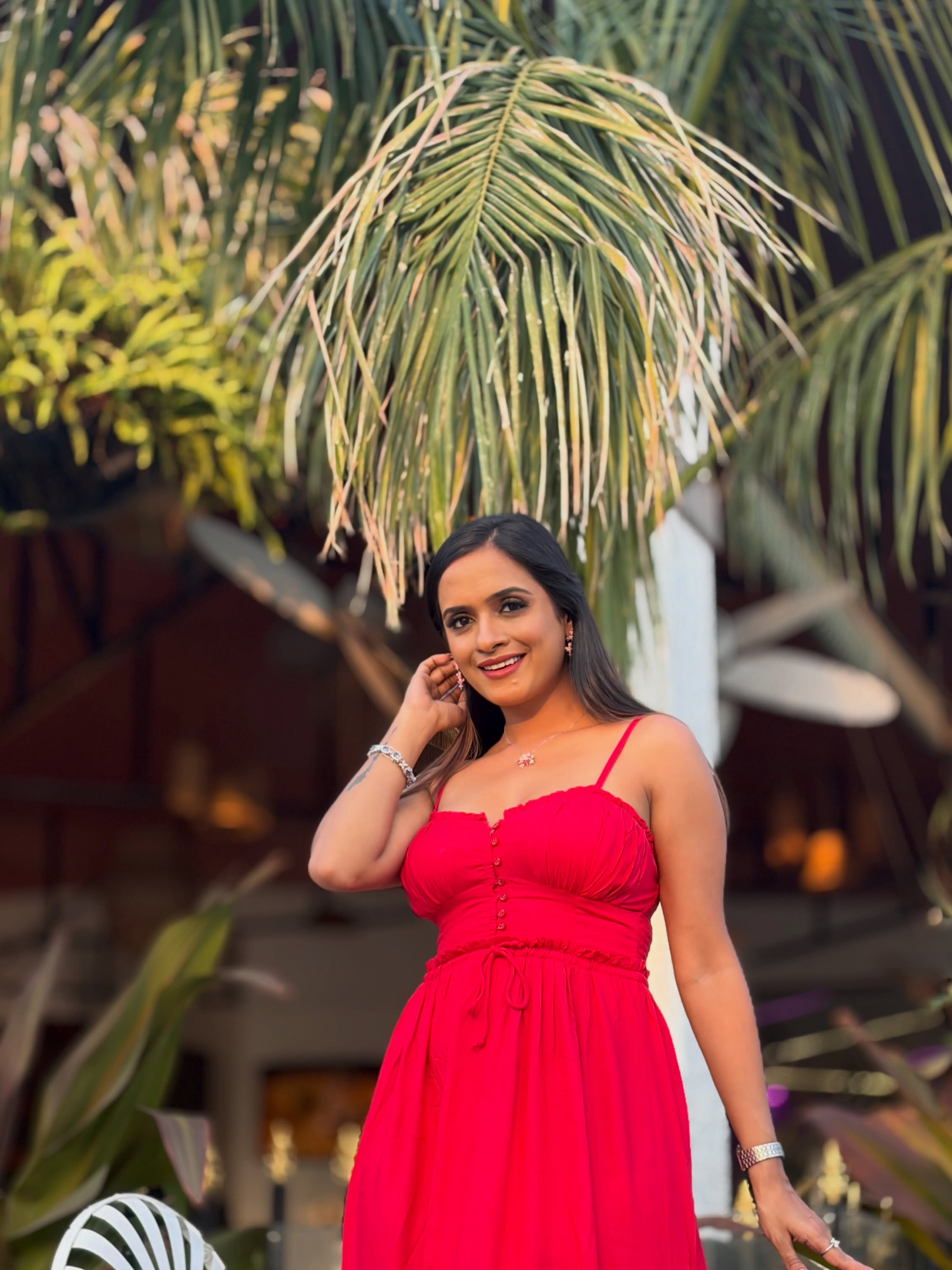 Sanika Banaraswale Black Dress Bold Look