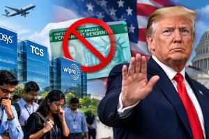 US Green Card PERM Ban | Donald Trump IT Companies Action | Infosys TCS Wipro Green Card Restrictions | H1B Visa Rules Update