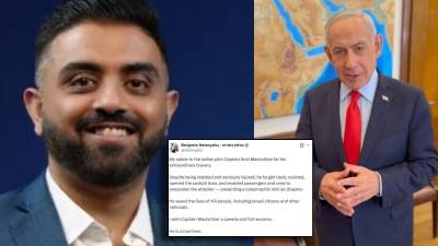 “भारतीय पायलटला माझा सलाम”, स्मित मुच्छार यांचं नेतान्याहू यांच्याकडून कौतुक