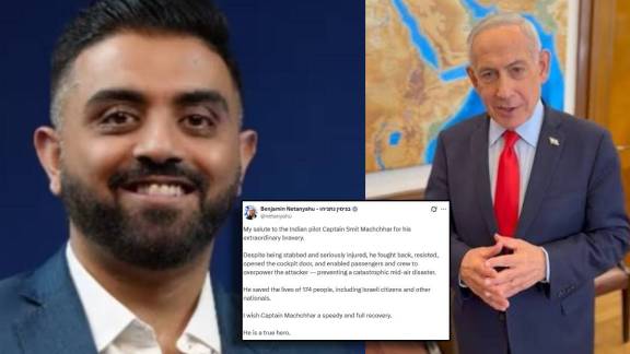 Benjamin Netanyahu praises Indian pilot Smit Murchar | Israel PM honours Indian pilot Smit Murchar connection | इस्रायलचे पंतप्रधान नेतान्याहू यांनी केले भारतीय पायलट स्मित मुच्छार यांचे कौतुक | स्मित मुच्छार भारतीय पायलट इस्रायल नेतान्याहू सलाम