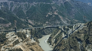 Chenab Railway Bridge Kashmir | Kashmir Apples Cherries Railway Freight Mumbai | Udhampur Srinagar Baramulla Rail Link | Indian Railways Freight Transport Kashmir Valley