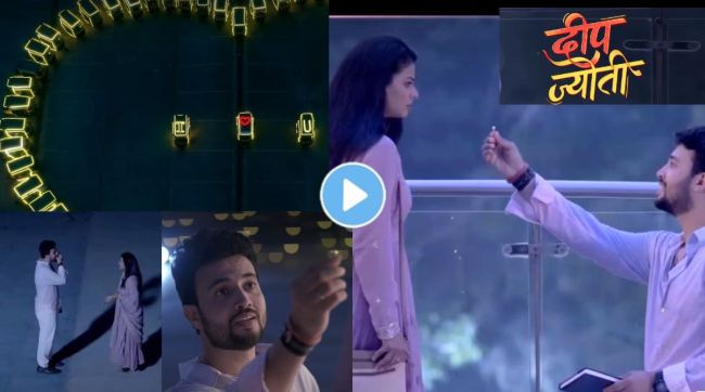 Deep proposing to Jyoti with a ring in Deep Jyoti serial promo on Zee Marathi