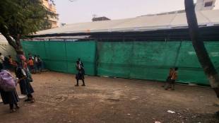 Dombivli Shinde Shiv Sena Navratri Pandal | DNC School Ground Dombivli Navratri Garba Cancelled | MLA Rajesh More Dr Shrikant Shinde Foundation | Dombivli Shiv Sena Navratri Controversy Drought Relief Fund