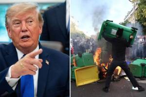 Donald Trump statement on France student protests | Donald Trump France protests Islam controversy reaction