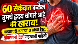 ६० सेकंदात कळेल तुमचं हृदय चांगलं आहे की खराब! घरच्या घरी करा ‘या’ ३ सोप्या टेस्ट; डॉक्टरांनी दिली महत्त्वाची माहिती