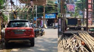 Kalyan Dombivli Navratri Mandap Traffic Jam | KDMC Navratri Permission Rules | Vijay Ahire Traffic Police Action | Kalyan Dombivli Political Banners Road Block