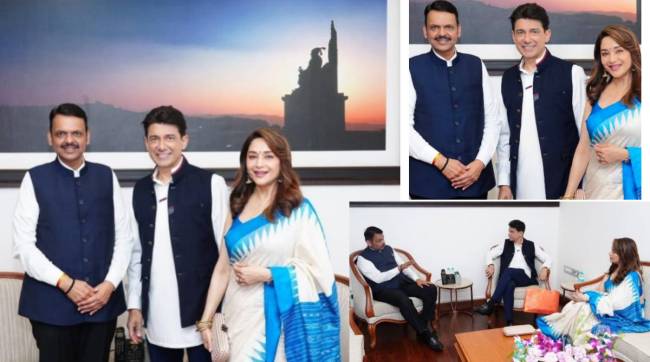 Madhuri Dixit Meets Devendra Fadnavis