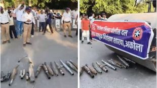 Akola Bullet Modified Silencer Crushed | Traffic Police Road Roller Action Fancy Number Plates | अकोला बुलेट बनावट सायलेन्सर कारवाई रोडरोलर | अकोला वाहतूक पोलीस फॅन्सी नंबर प्लेट चक्काचूर