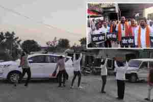 Nitesh Rane Convoy Attack Yavatmal | Darwha Protests Thackeray Faction | Maharashtra Political News | Nitesh Rane Yavatmal Visit Protests