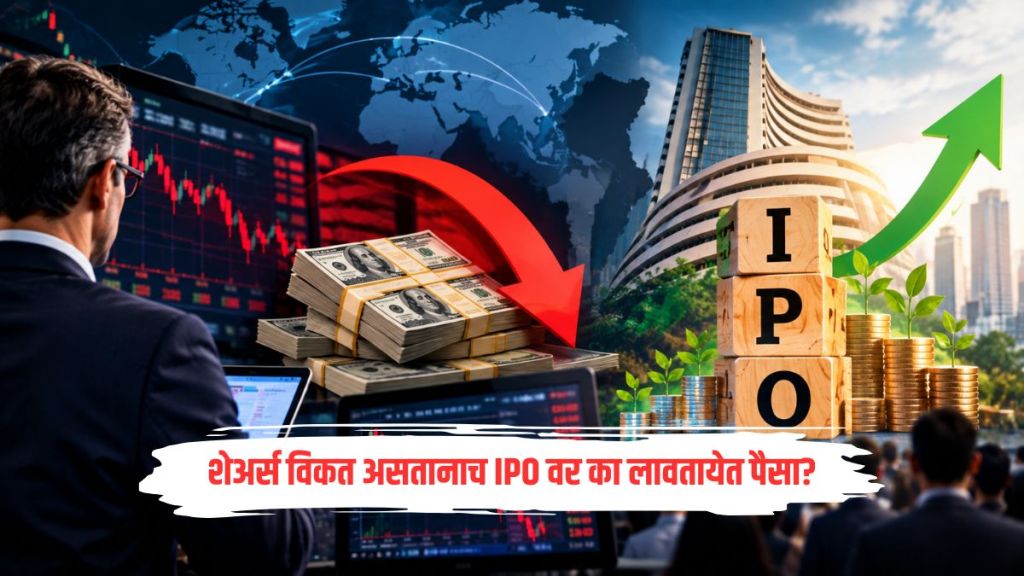 Stock market crash FII selling vs IPO investment chart | Foreign investors buying IPOs while selling Indian stocks | शेअर बाजार घसरण एफआयआय विक्री आणि आयपीओ गुंतवणूक | एफआयआय शेअर बाजार विक्री कारणे Stock market crash FII selling vs IPO investment chart | Foreign investors buying IPOs while selling Indian stocks | शेअर बाजार घसरण एफआयआय विक्री आणि आयपीओ गुंतवणूक | एफआयआय शेअर बाजार विक्री कारणे