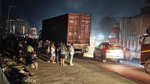 Thane Ghodbunder Road accident | Kassardavli police container hit scooter | Harshita Gowda physiotherapist death Thane | Ghodbunder Road gaimukh traffic road safety Thane